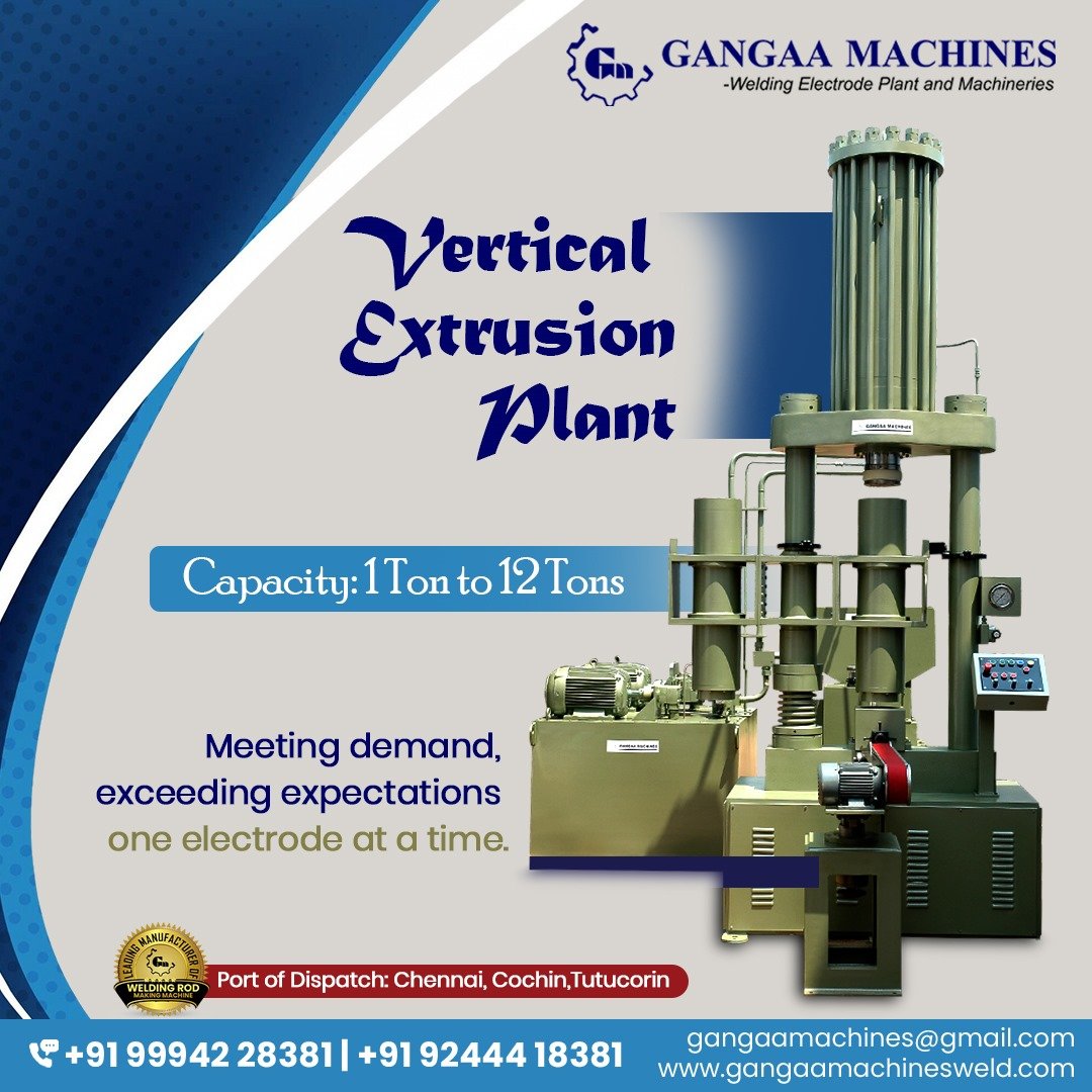 Vertical extrusion plant by Gangaa Machines