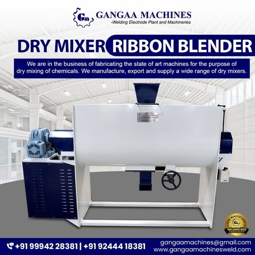 Dry Mixer Ribbon Blender Manufacturer in Coimbatore – Gangaa Machines