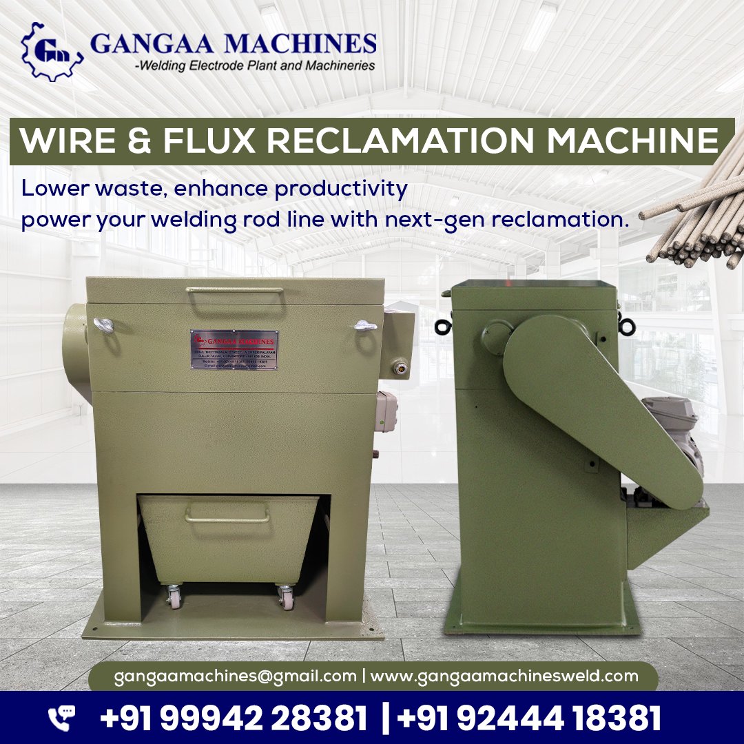 Flux Reclamation Machine for Welding Rod Production