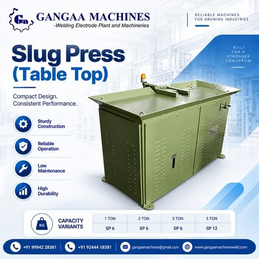 High-Performance Slug Press Machine – Engineered by Gangaa Machines